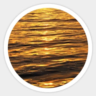 Abstract Ocean Sunset Sticker